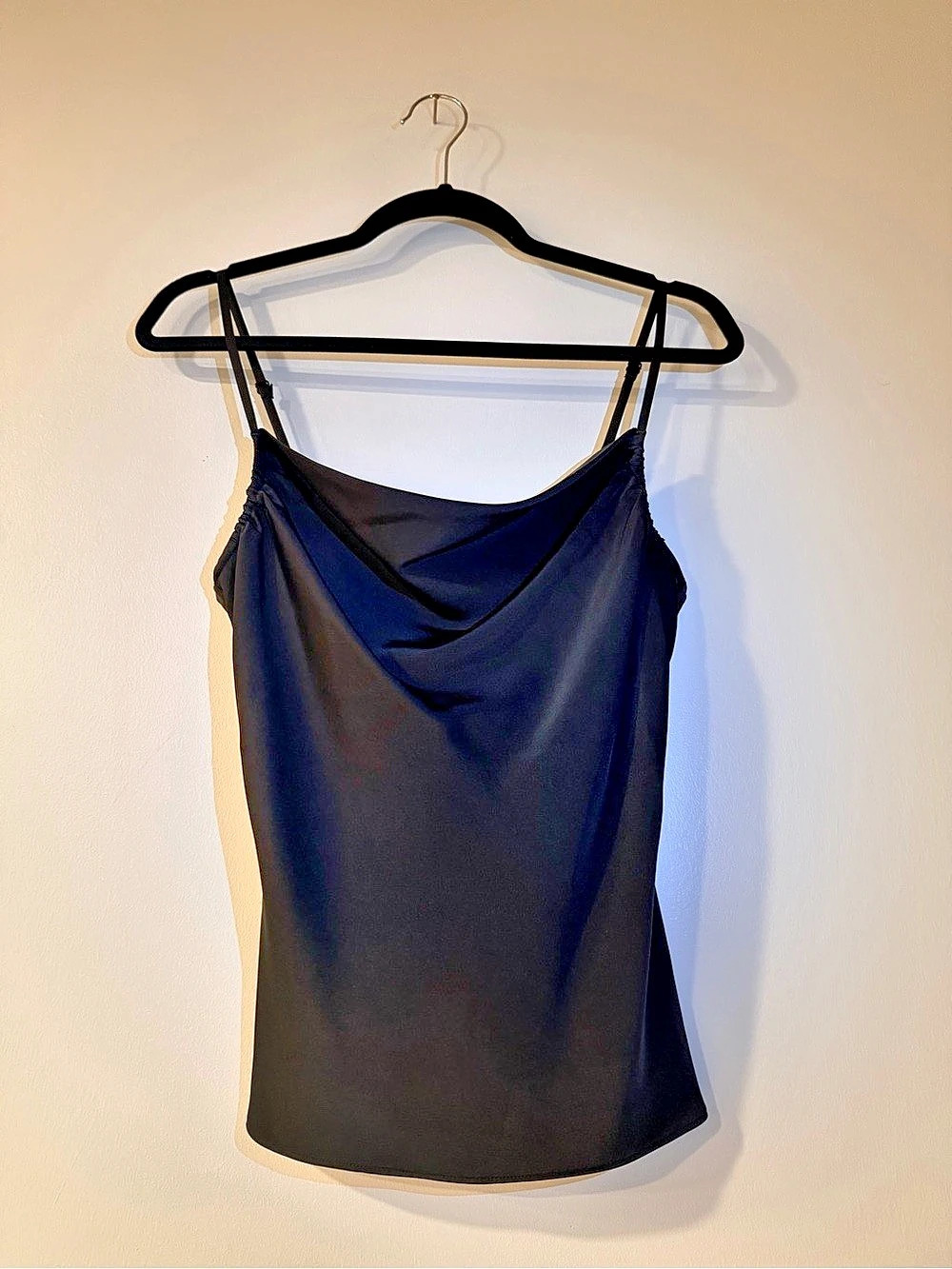 Oak + Fort Black Cowl Neck Camisole Like New